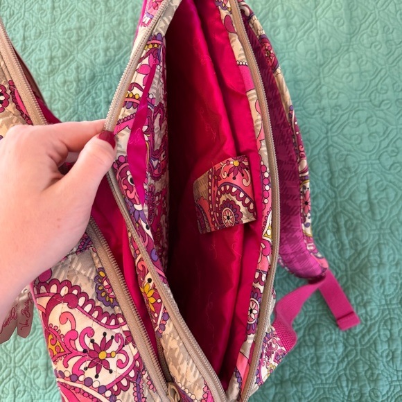 Vera Bradley Pink Paisley Laptop Backpack main image 5